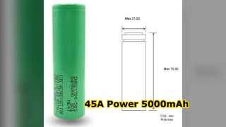 21700 Μπαταρία υψηλής αποστράγγισης 5000mAh Ισχύς 45A